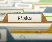 File folder saying 'risks'